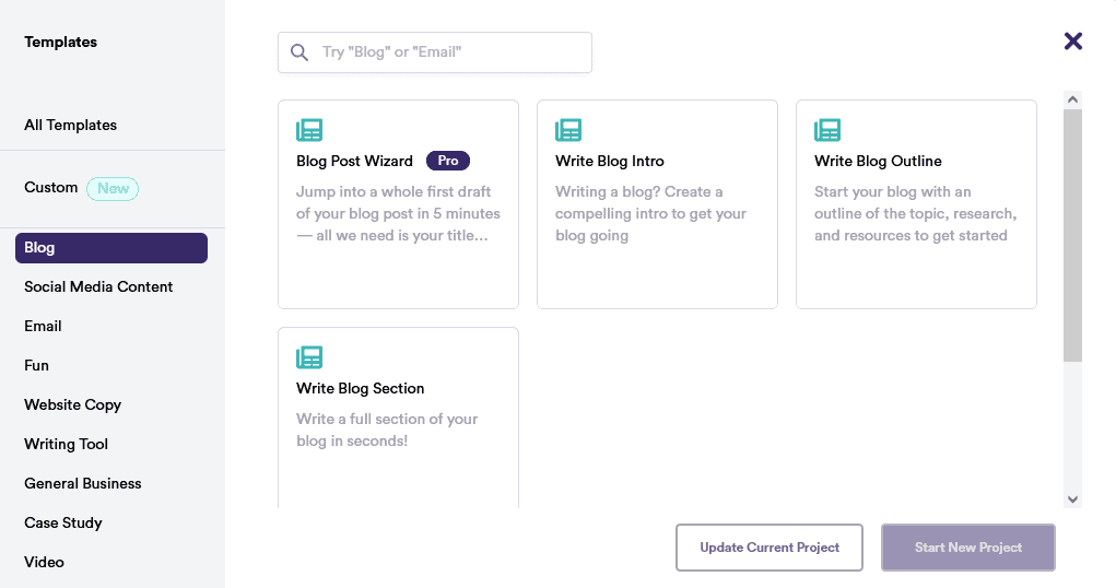 copy.ai blogging