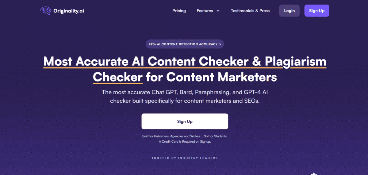 Originality.AI - Best AI Tools for Teachers