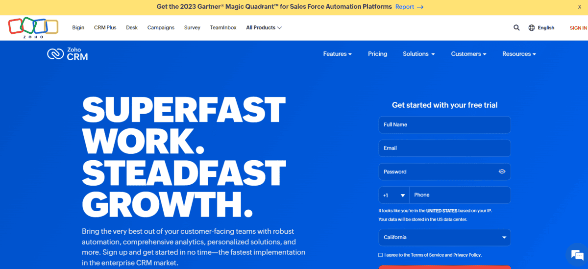 Zoho CRM