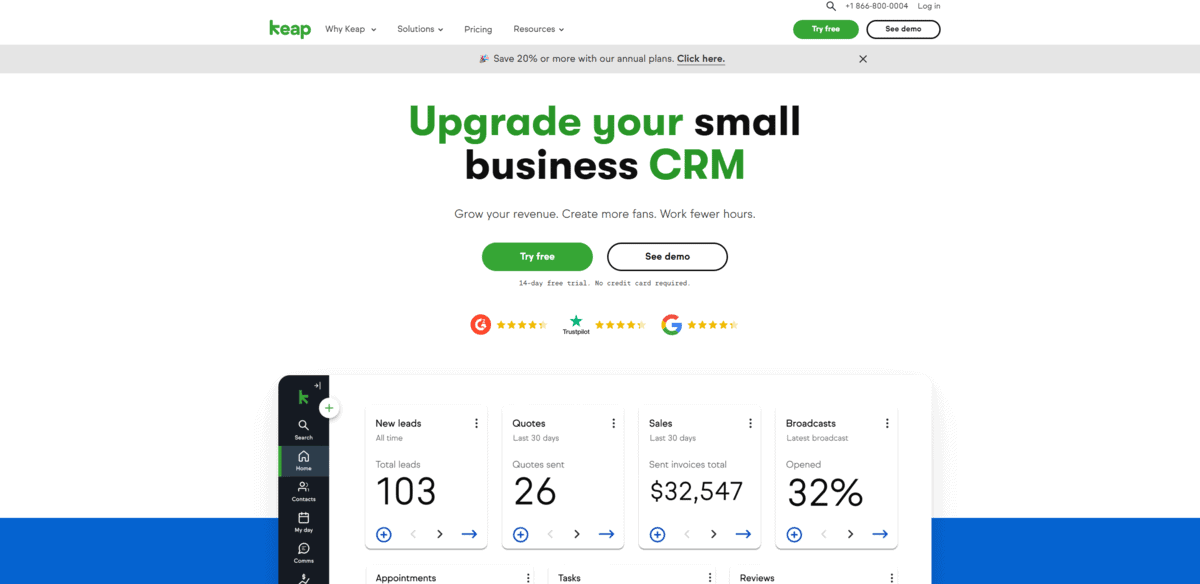 keap - Best Contact Management Software